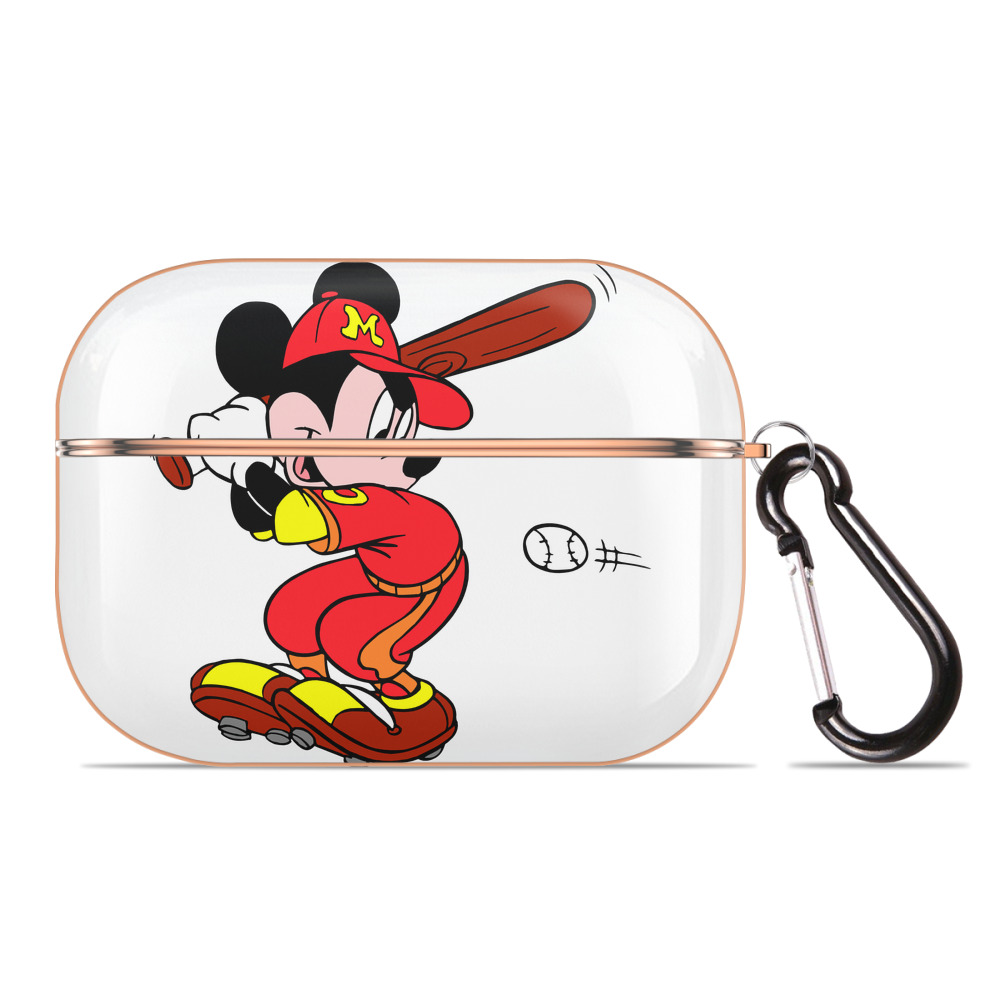 （画像用） ミッキーマウス Mickey Mouse 【AirPods Pro用】ハードシェル保護ケース｜耐衝撃・防指紋・カラビナ付き商品仕様