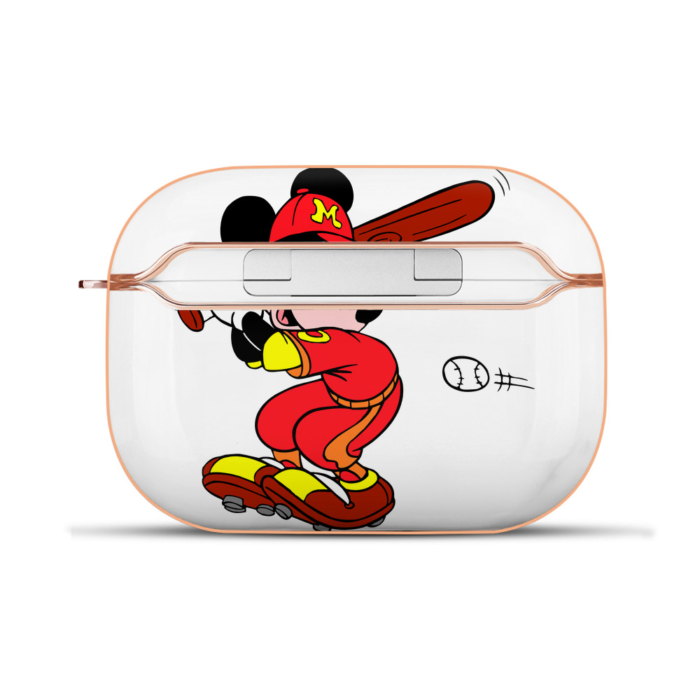 （画像用） ミッキーマウス Mickey Mouse 【AirPods Pro用】ハードシェル保護ケース｜耐衝撃・防指紋・カラビナ付き商品仕様