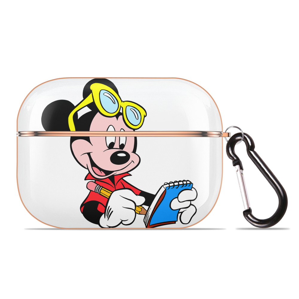 （画像用） ミッキーマウス Mickey Mouse 【AirPods Pro用】ハードシェル保護ケース｜耐衝撃・防指紋・カラビナ付き商品仕様