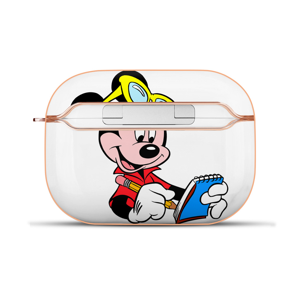 （画像用） ミッキーマウス Mickey Mouse 【AirPods Pro用】ハードシェル保護ケース｜耐衝撃・防指紋・カラビナ付き商品仕様