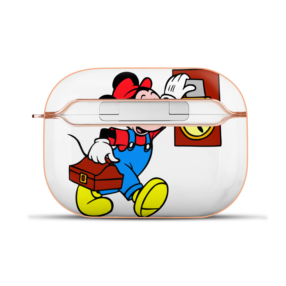 （画像用） ミッキーマウス Mickey Mouse 【AirPods Pro用】ハードシェル保護ケース｜耐衝撃・防指紋・カラビナ付き商品仕様