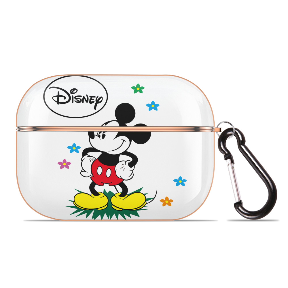 （画像用） ミッキーマウス Mickey Mouse 【AirPods Pro用】ハードシェル保護ケース｜耐衝撃・防指紋・カラビナ付き商品仕様