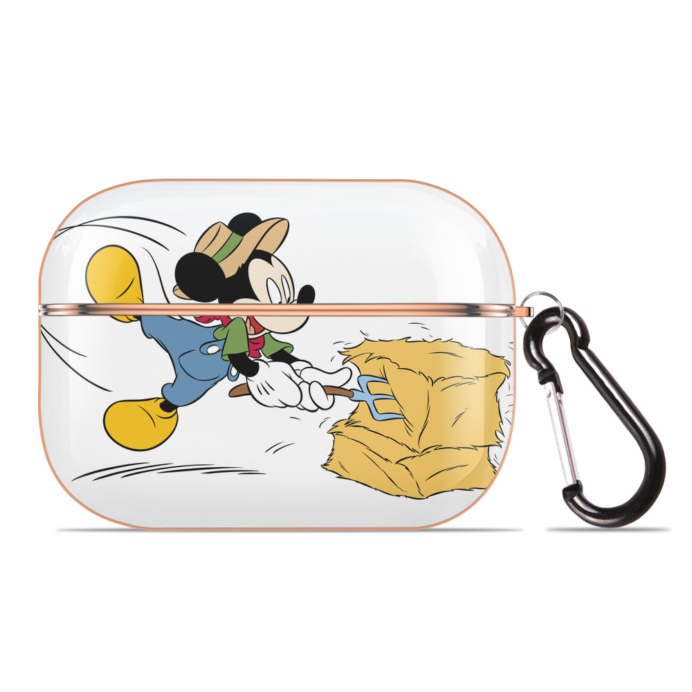 （画像用） ミッキーマウス Mickey Mouse 【AirPods Pro用】ハードシェル保護ケース｜耐衝撃・防指紋・カラビナ付き商品仕様