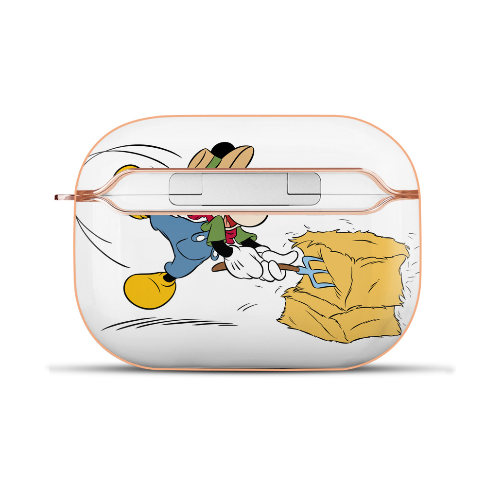 （画像用） ミッキーマウス Mickey Mouse 【AirPods Pro用】ハードシェル保護ケース｜耐衝撃・防指紋・カラビナ付き商品仕様