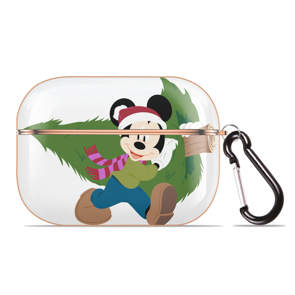 （画像用） ミッキーマウス Mickey Mouse 【AirPods Pro用】ハードシェル保護ケース｜耐衝撃・防指紋・カラビナ付き商品仕様