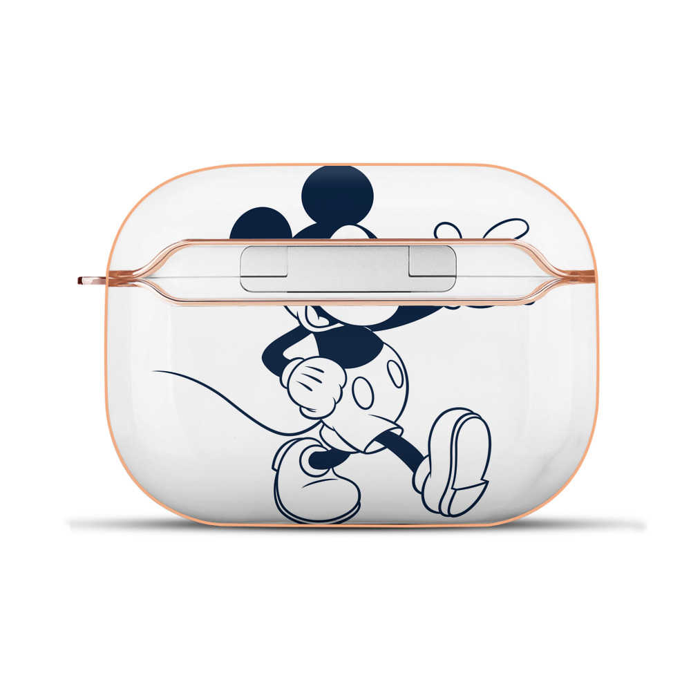 （画像用） ミッキーマウス Mickey Mouse 【AirPods Pro用】ハードシェル保護ケース｜耐衝撃・防指紋・カラビナ付き商品仕様