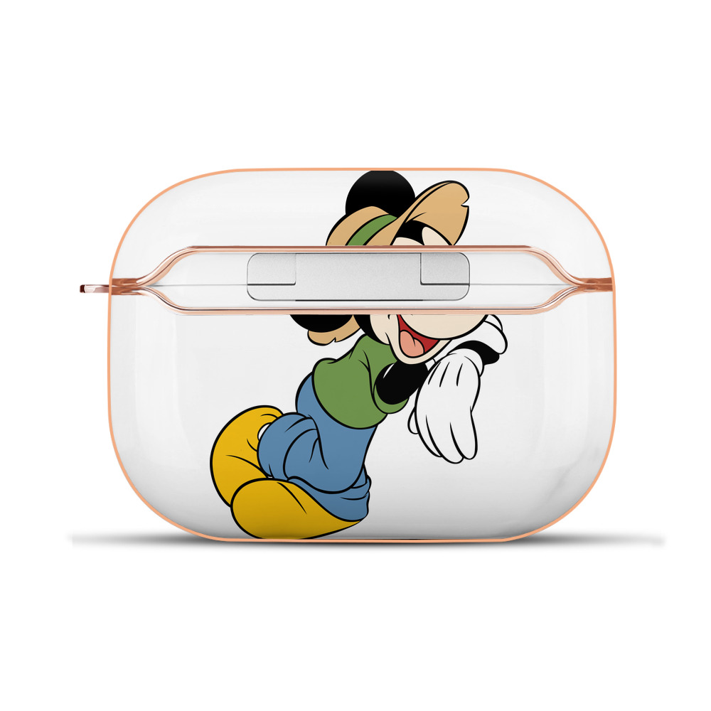 （画像用） ミッキーマウス Mickey Mouse 【AirPods Pro用】ハードシェル保護ケース｜耐衝撃・防指紋・カラビナ付き商品仕様