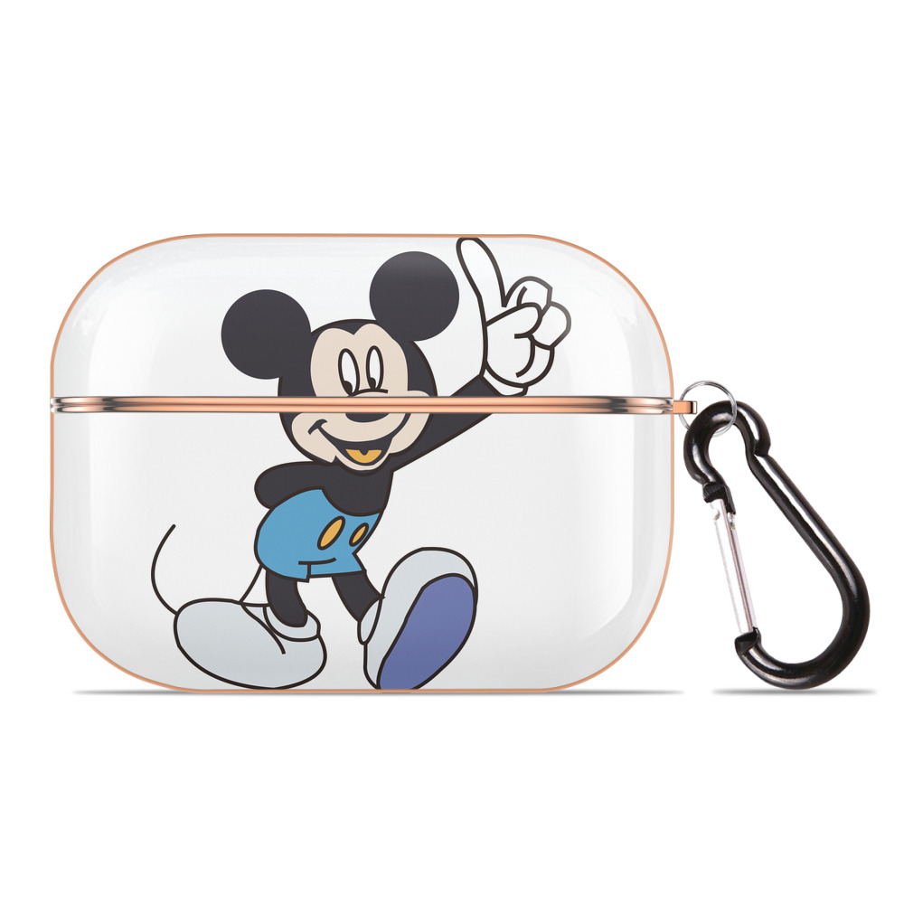 （画像用） ミッキーマウス Mickey Mouse 【AirPods Pro用】ハードシェル保護ケース｜耐衝撃・防指紋・カラビナ付き商品仕様