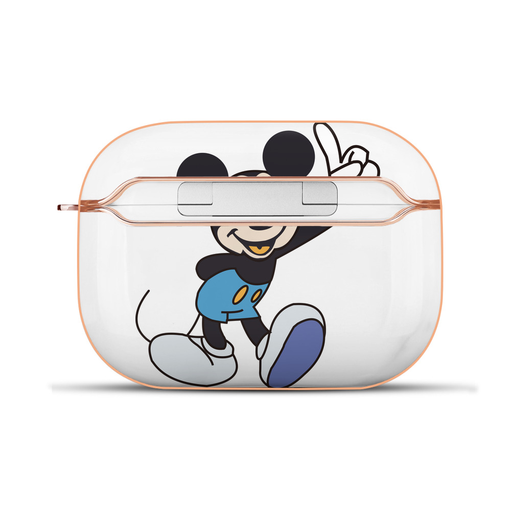 （画像用） ミッキーマウス Mickey Mouse 【AirPods Pro用】ハードシェル保護ケース｜耐衝撃・防指紋・カラビナ付き商品仕様