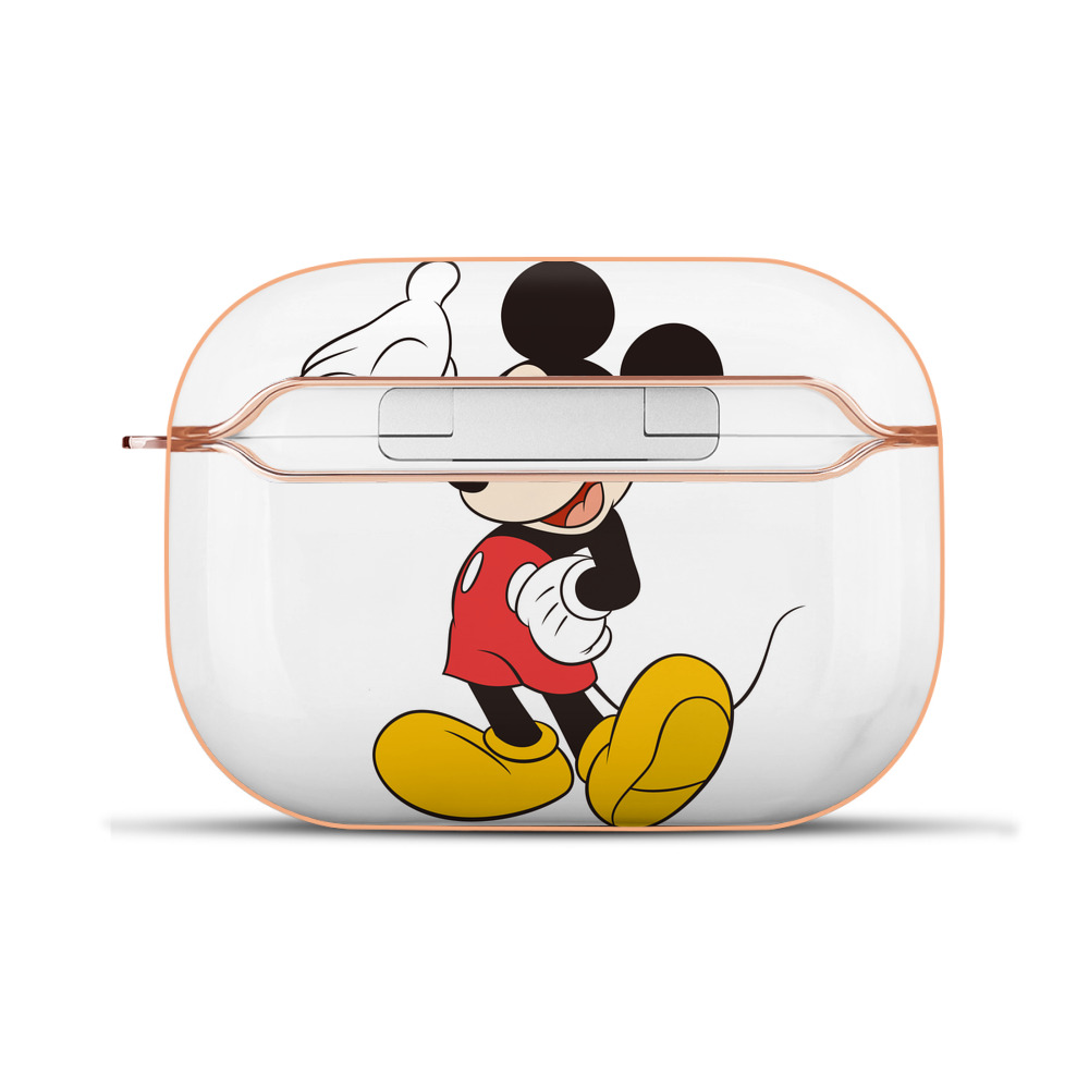 （画像用） ミッキーマウス Mickey Mouse 【AirPods Pro用】ハードシェル保護ケース｜耐衝撃・防指紋・カラビナ付き商品仕様