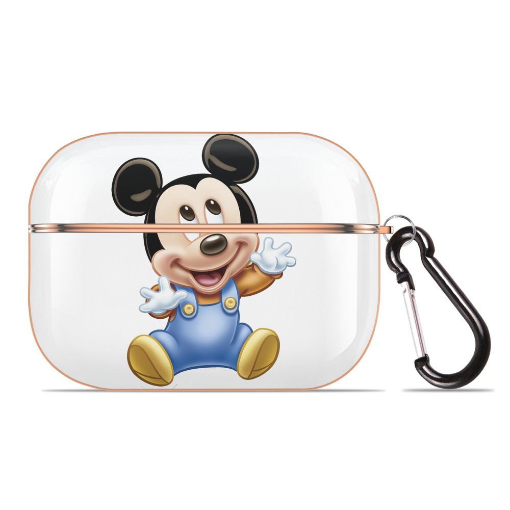 （画像用） ミッキーマウス Mickey Mouse 【AirPods Pro用】ハードシェル保護ケース｜耐衝撃・防指紋・カラビナ付き商品仕様