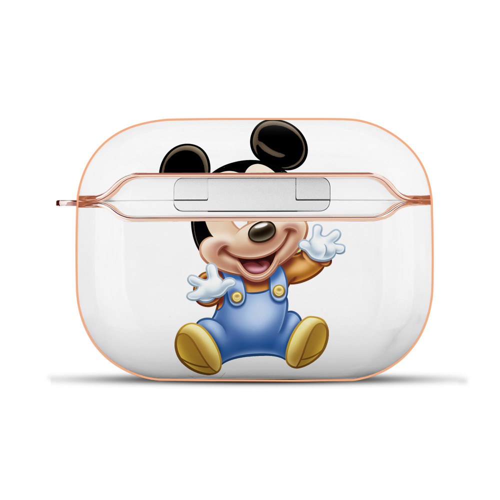 （画像用） ミッキーマウス Mickey Mouse 【AirPods Pro用】ハードシェル保護ケース｜耐衝撃・防指紋・カラビナ付き商品仕様