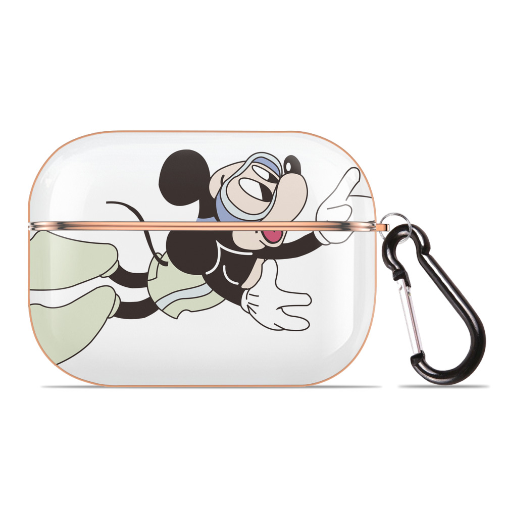（画像用） ミッキーマウス Mickey Mouse 【AirPods Pro用】ハードシェル保護ケース｜耐衝撃・防指紋・カラビナ付き商品仕様