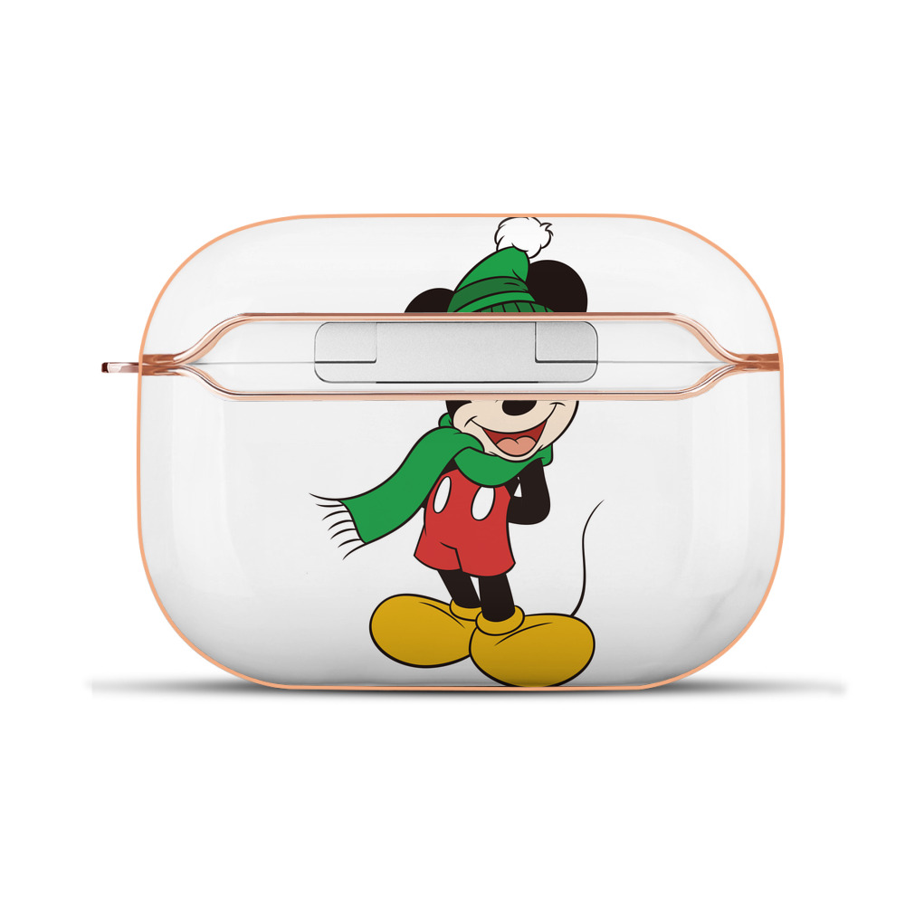 （画像用） ミッキーマウス Mickey Mouse 【AirPods Pro用】ハードシェル保護ケース｜耐衝撃・防指紋・カラビナ付き商品仕様