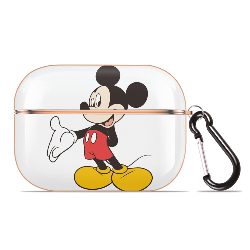 （画像用） ミッキーマウス Mickey Mouse 【AirPods Pro用】ハードシェル保護ケース｜耐衝撃・防指紋・カラビナ付き商品仕様