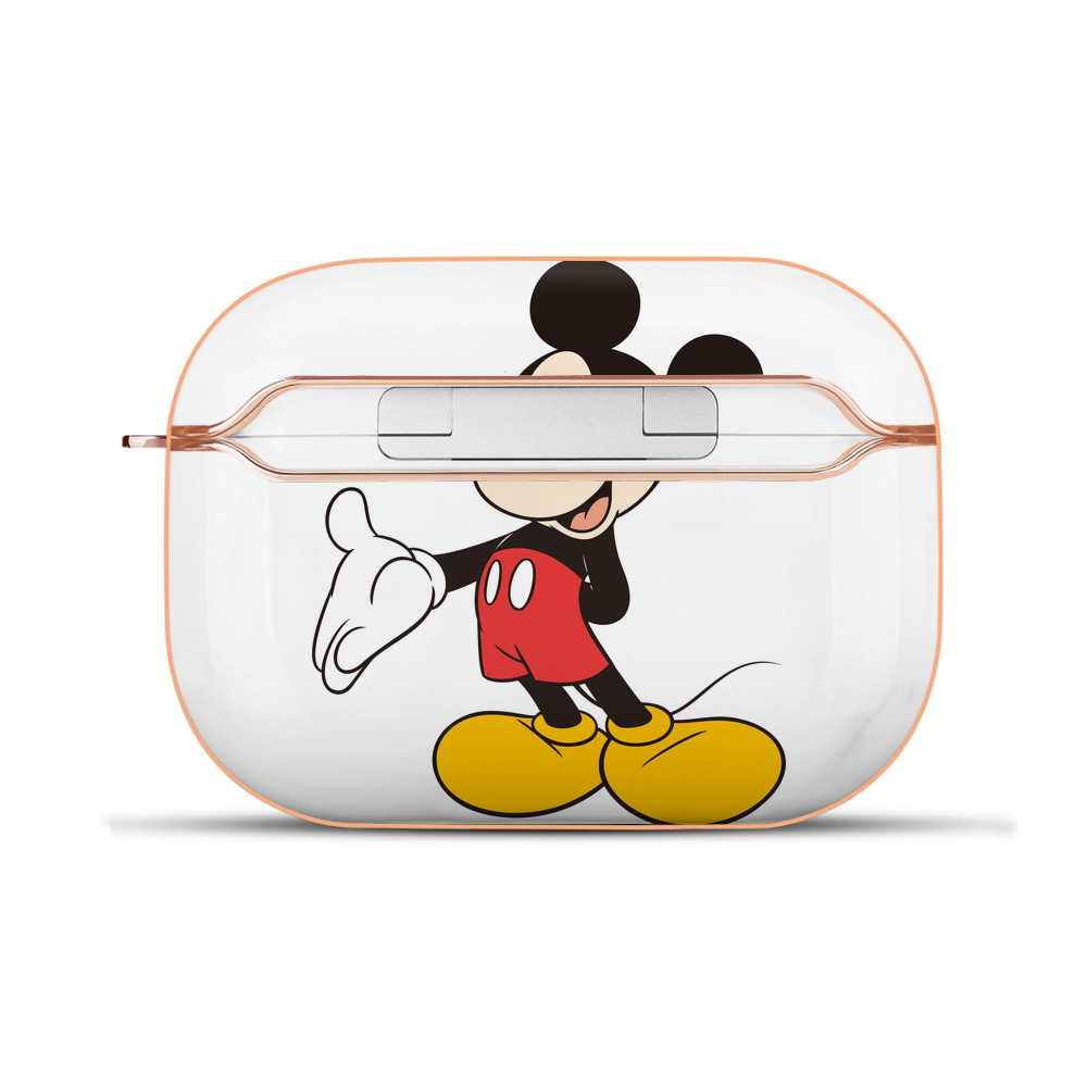 （画像用） ミッキーマウス Mickey Mouse 【AirPods Pro用】ハードシェル保護ケース｜耐衝撃・防指紋・カラビナ付き商品仕様