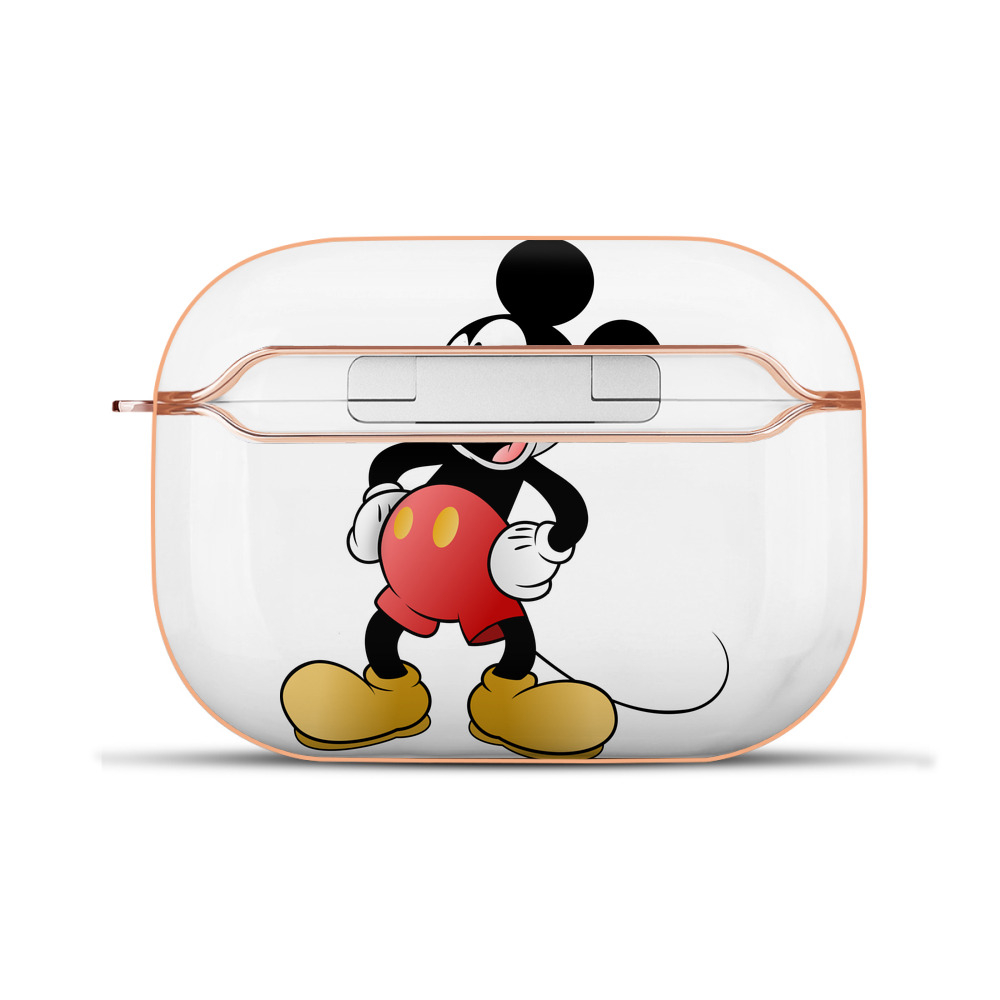 （画像用） ミッキーマウス Mickey Mouse 【AirPods Pro用】ハードシェル保護ケース｜耐衝撃・防指紋・カラビナ付き商品仕様