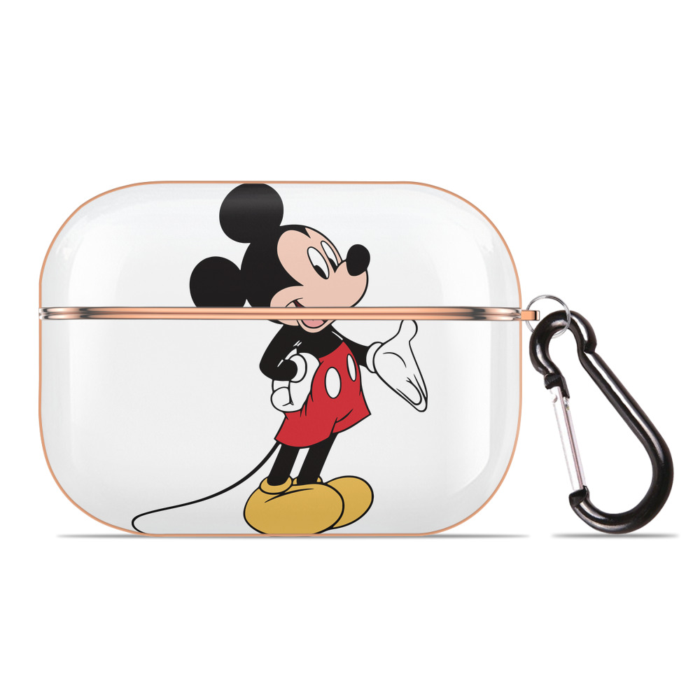 （画像用） ミッキーマウス Mickey Mouse 【AirPods Pro用】ハードシェル保護ケース｜耐衝撃・防指紋・カラビナ付き商品仕様