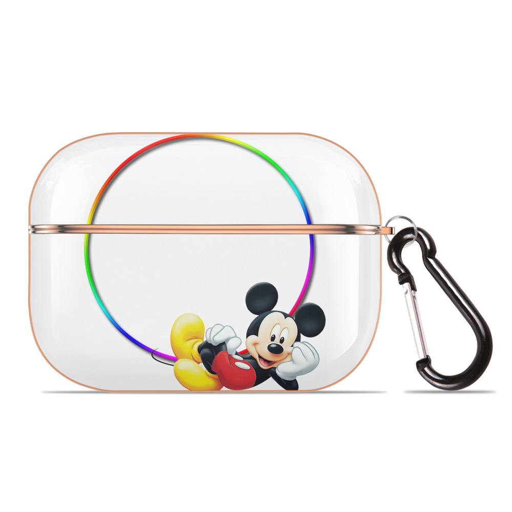 （画像用） ミッキーマウス Mickey Mouse 【AirPods Pro用】ハードシェル保護ケース｜耐衝撃・防指紋・カラビナ付き商品仕様