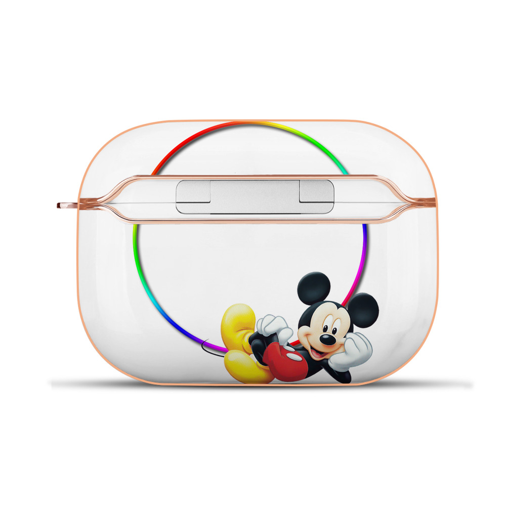 （画像用） ミッキーマウス Mickey Mouse 【AirPods Pro用】ハードシェル保護ケース｜耐衝撃・防指紋・カラビナ付き商品仕様