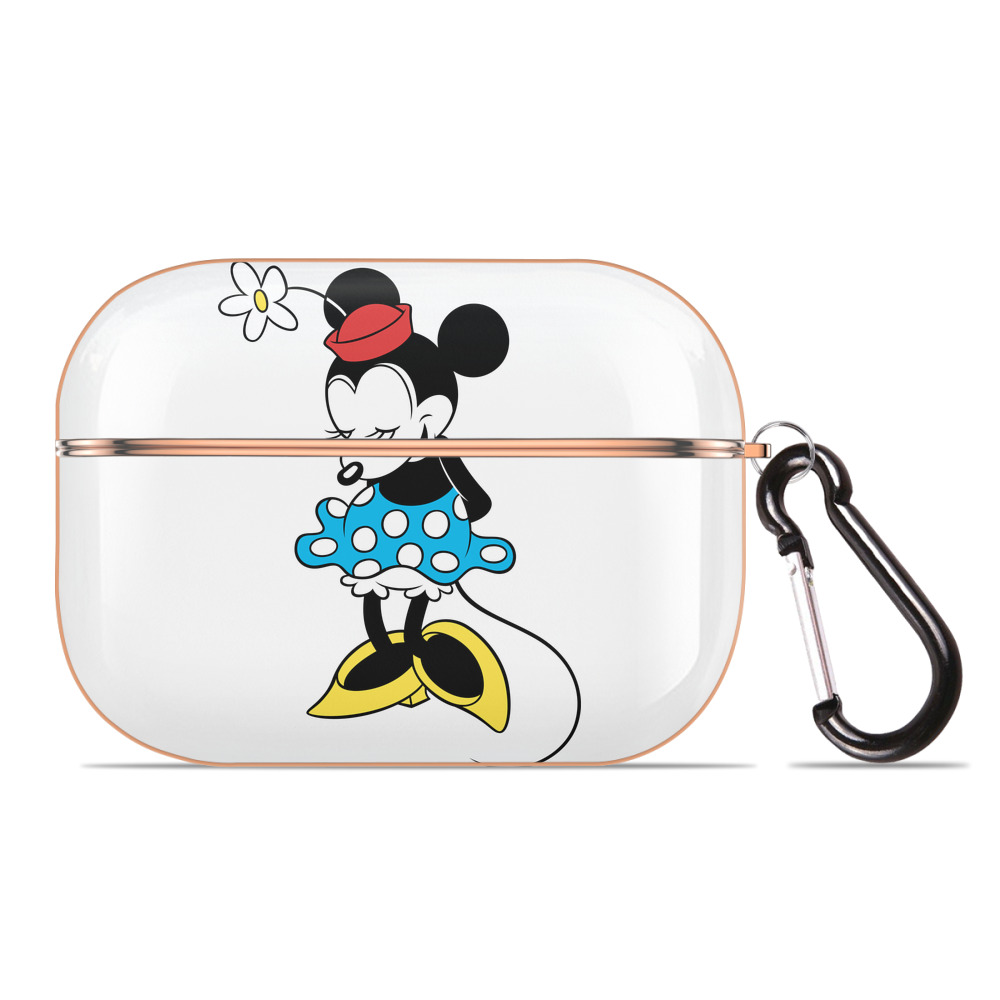 （画像用） ミッキーマウス Mickey Mouse 【AirPods Pro用】ハードシェル保護ケース｜耐衝撃・防指紋・カラビナ付き商品仕様