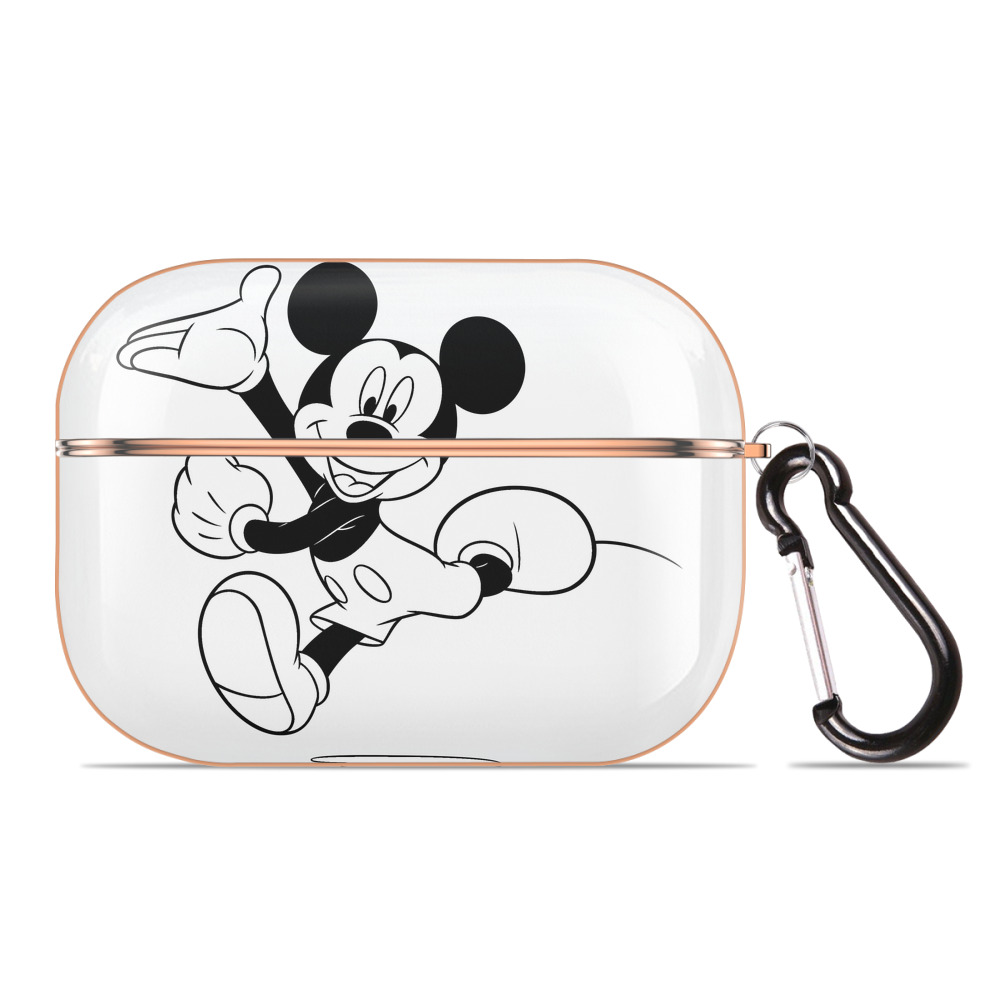 （画像用） ミッキーマウス Mickey Mouse 【AirPods Pro用】ハードシェル保護ケース｜耐衝撃・防指紋・カラビナ付き商品仕様