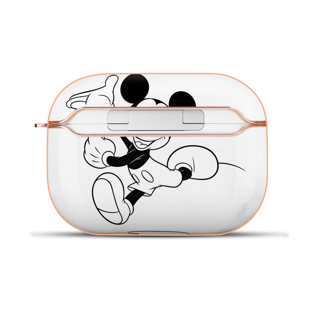 （画像用） ミッキーマウス Mickey Mouse 【AirPods Pro用】ハードシェル保護ケース｜耐衝撃・防指紋・カラビナ付き商品仕様