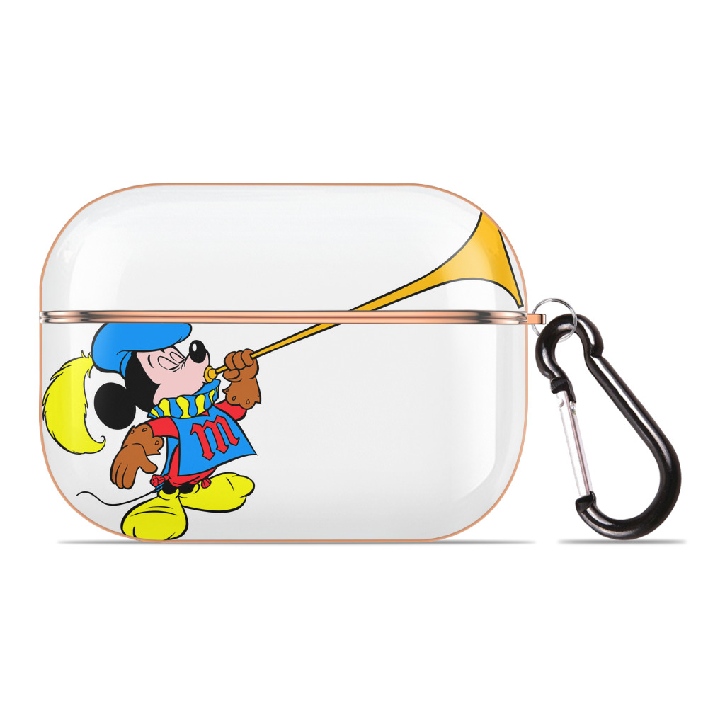 （画像用） ミッキーマウス Mickey Mouse 【AirPods Pro用】ハードシェル保護ケース｜耐衝撃・防指紋・カラビナ付き商品仕様