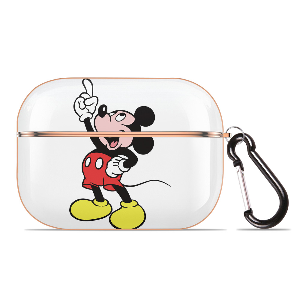（画像用） ミッキーマウス Mickey Mouse 【AirPods Pro用】ハードシェル保護ケース｜耐衝撃・防指紋・カラビナ付き商品仕様