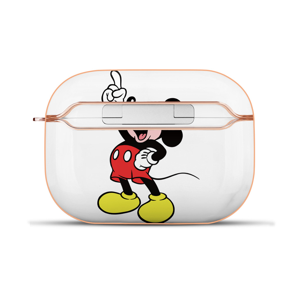 （画像用） ミッキーマウス Mickey Mouse 【AirPods Pro用】ハードシェル保護ケース｜耐衝撃・防指紋・カラビナ付き商品仕様
