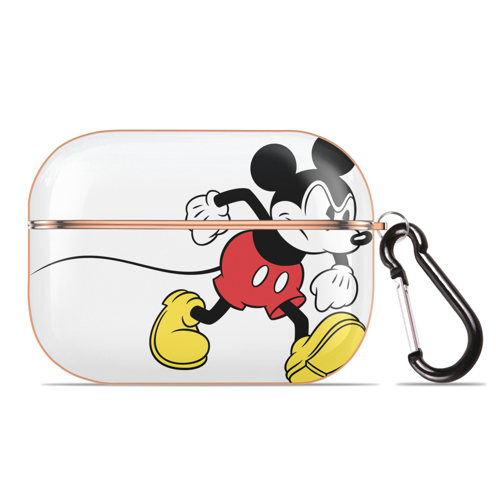 （画像用） ミッキーマウス Mickey Mouse 【AirPods Pro用】ハードシェル保護ケース｜耐衝撃・防指紋・カラビナ付き商品仕様