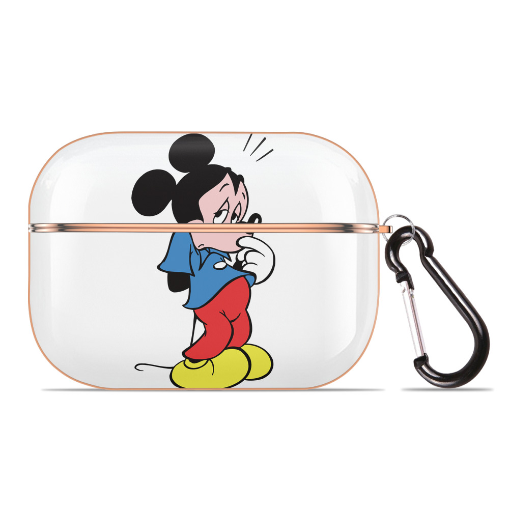 （画像用） ミッキーマウス Mickey Mouse 【AirPods Pro用】ハードシェル保護ケース｜耐衝撃・防指紋・カラビナ付き商品仕様