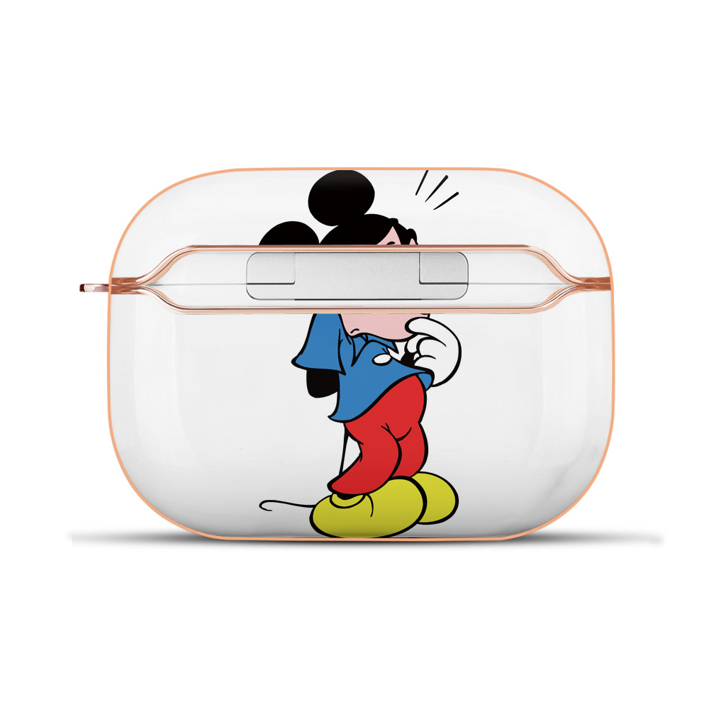 （画像用） ミッキーマウス Mickey Mouse 【AirPods Pro用】ハードシェル保護ケース｜耐衝撃・防指紋・カラビナ付き商品仕様