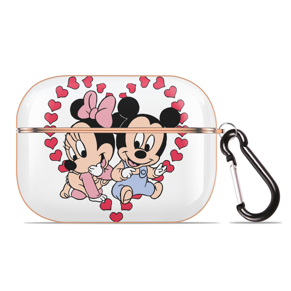 （画像用） ミッキーマウス Mickey Mouse 【AirPods Pro用】ハードシェル保護ケース｜耐衝撃・防指紋・カラビナ付き商品仕様