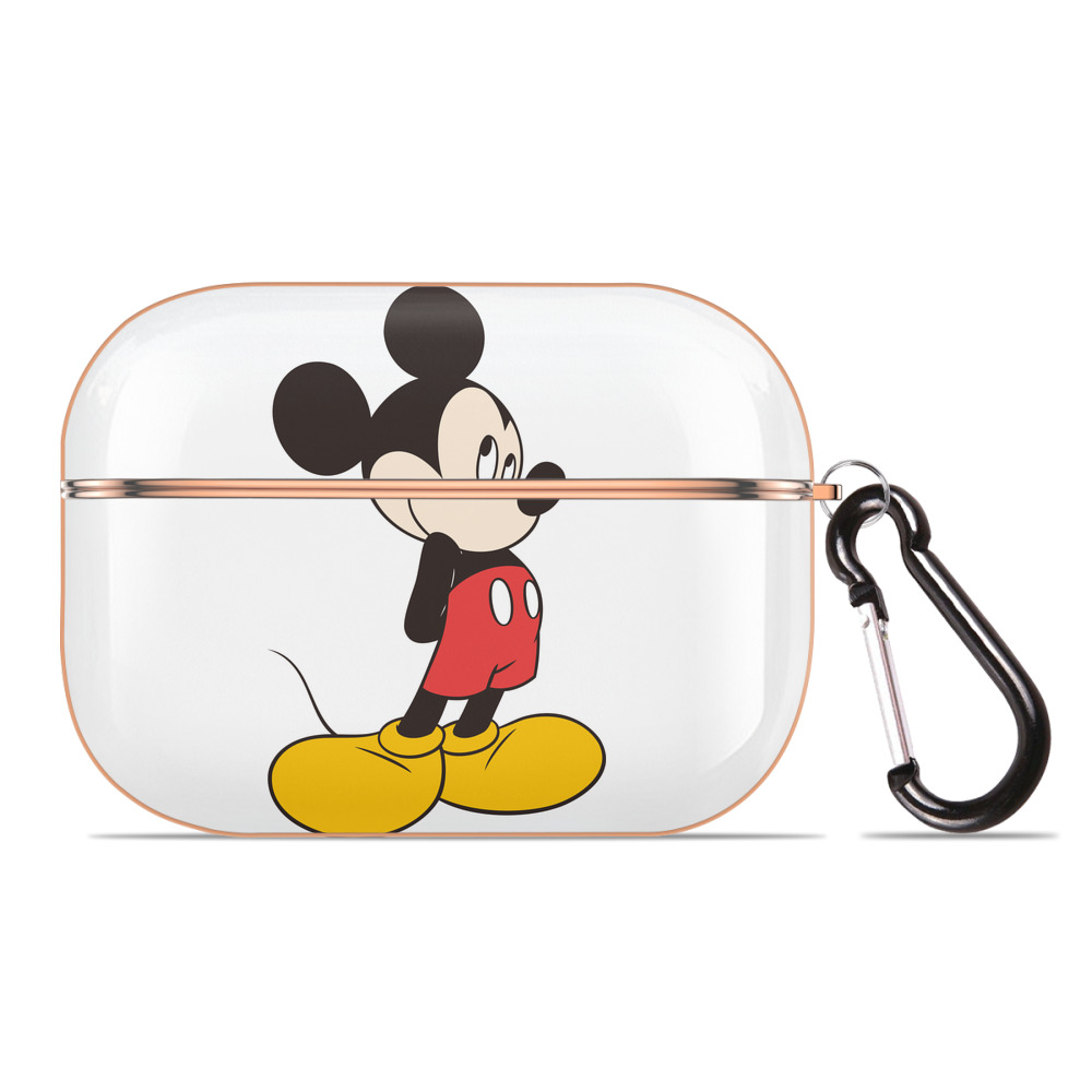（画像用） ミッキーマウス Mickey Mouse 【AirPods Pro用】ハードシェル保護ケース｜耐衝撃・防指紋・カラビナ付き商品仕様