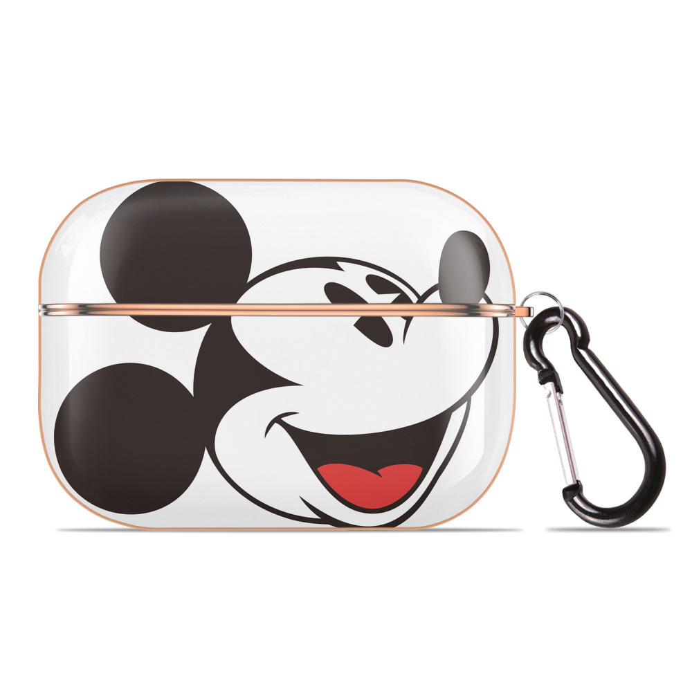 （画像用） ミッキーマウス Mickey Mouse 【AirPods Pro用】ハードシェル保護ケース｜耐衝撃・防指紋・カラビナ付き商品仕様