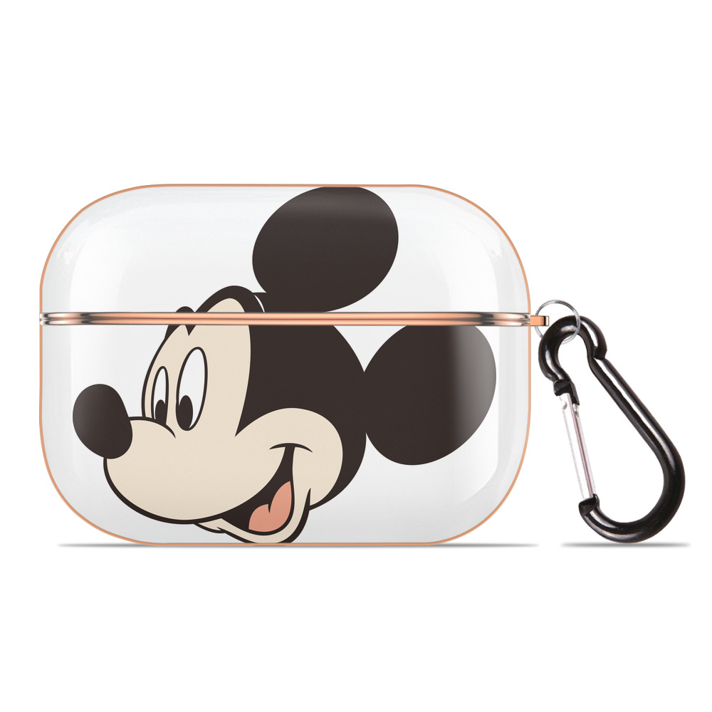 （画像用） ミッキーマウス Mickey Mouse 【AirPods Pro用】ハードシェル保護ケース｜耐衝撃・防指紋・カラビナ付き商品仕様
