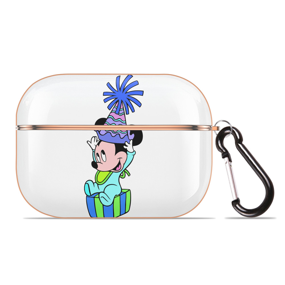 （画像用） ミッキーマウス Mickey Mouse 【AirPods Pro用】ハードシェル保護ケース｜耐衝撃・防指紋・カラビナ付き商品仕様