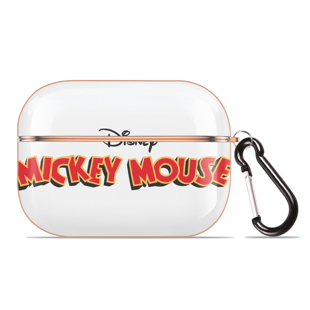 （画像用） ミッキーマウス Mickey Mouse 【AirPods Pro用】ハードシェル保護ケース｜耐衝撃・防指紋・カラビナ付き商品仕様