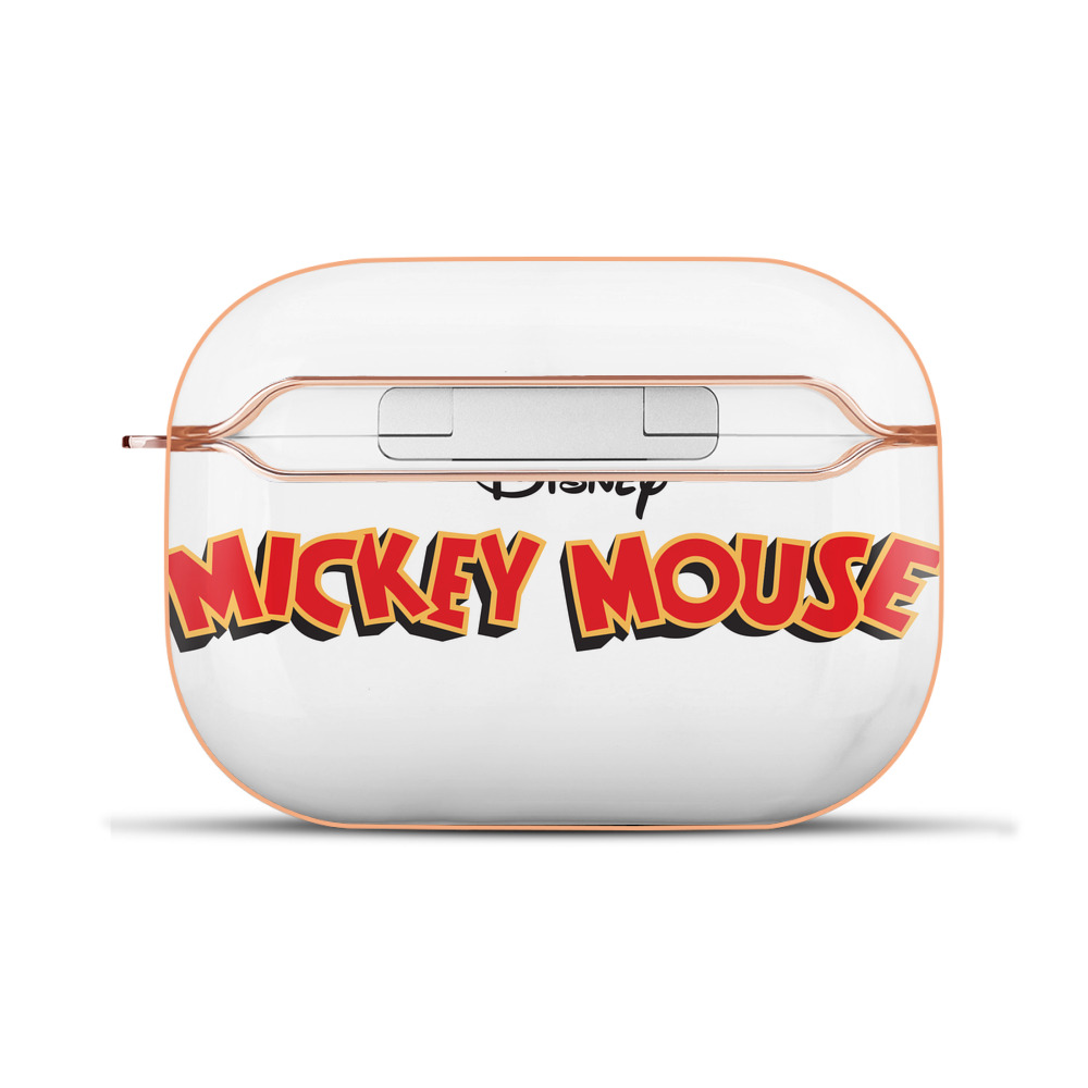 （画像用） ミッキーマウス Mickey Mouse 【AirPods Pro用】ハードシェル保護ケース｜耐衝撃・防指紋・カラビナ付き商品仕様