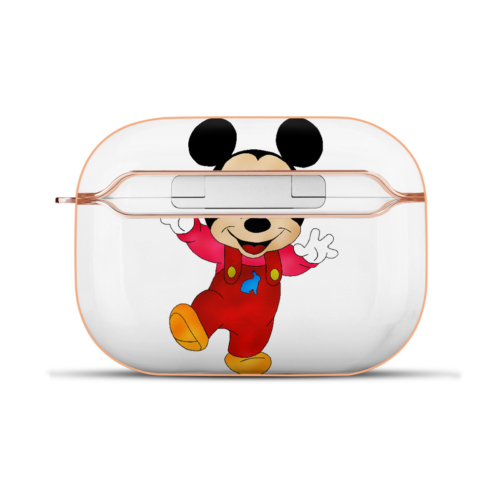 （画像用） ミッキーマウス Mickey Mouse 【AirPods Pro用】ハードシェル保護ケース｜耐衝撃・防指紋・カラビナ付き商品仕様