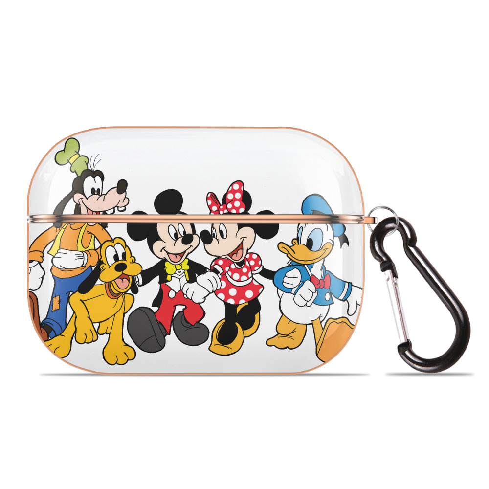 （画像用） ミッキーマウス Mickey Mouse 【AirPods Pro用】ハードシェル保護ケース｜耐衝撃・防指紋・カラビナ付き商品仕様