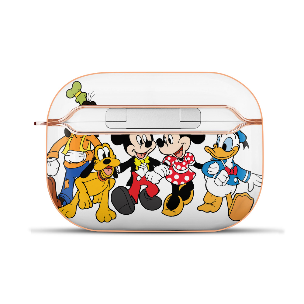（画像用） ミッキーマウス Mickey Mouse 【AirPods Pro用】ハードシェル保護ケース｜耐衝撃・防指紋・カラビナ付き商品仕様