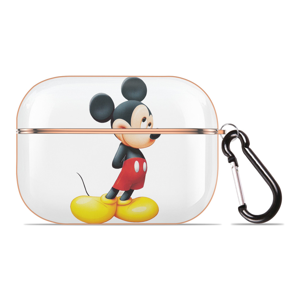 （画像用） ミッキーマウス Mickey Mouse 【AirPods Pro用】ハードシェル保護ケース｜耐衝撃・防指紋・カラビナ付き商品仕様