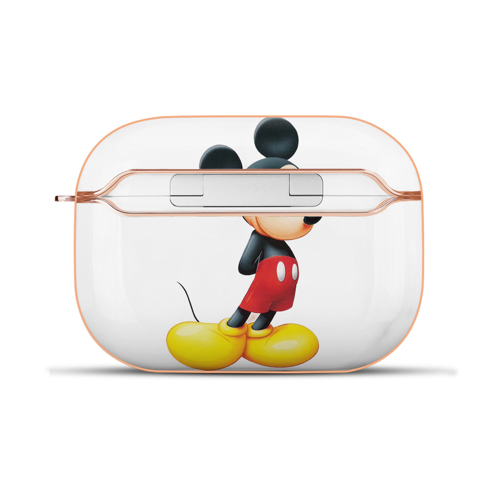 （画像用） ミッキーマウス Mickey Mouse 【AirPods Pro用】ハードシェル保護ケース｜耐衝撃・防指紋・カラビナ付き商品仕様