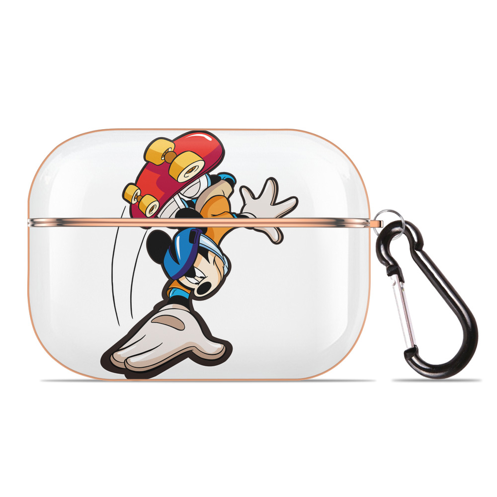 （画像用） ミッキーマウス Mickey Mouse 【AirPods Pro用】ハードシェル保護ケース｜耐衝撃・防指紋・カラビナ付き商品仕様