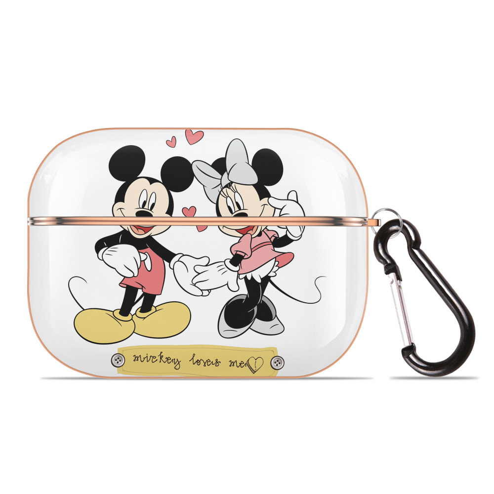 （画像用） ミッキーマウス Mickey Mouse 【AirPods Pro用】ハードシェル保護ケース｜耐衝撃・防指紋・カラビナ付き商品仕様