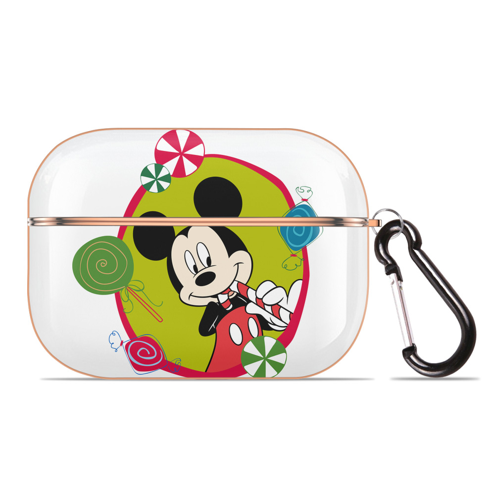 （画像用） ミッキーマウス Mickey Mouse 【AirPods Pro用】ハードシェル保護ケース｜耐衝撃・防指紋・カラビナ付き商品仕様