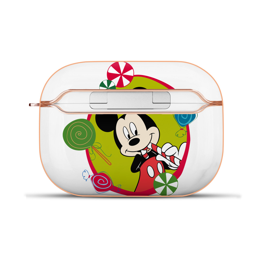 （画像用） ミッキーマウス Mickey Mouse 【AirPods Pro用】ハードシェル保護ケース｜耐衝撃・防指紋・カラビナ付き商品仕様