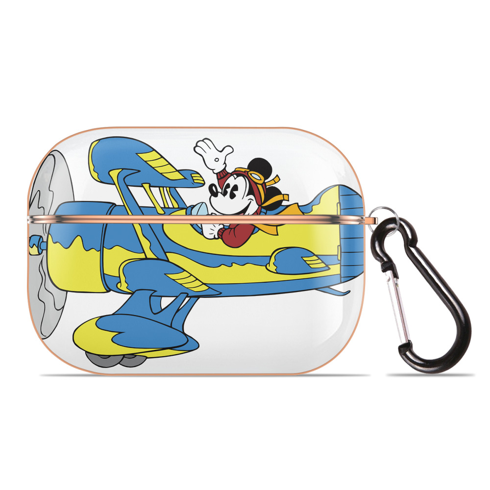 （画像用） ミッキーマウス Mickey Mouse 【AirPods Pro用】ハードシェル保護ケース｜耐衝撃・防指紋・カラビナ付き商品仕様
